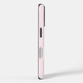 Monogram Pastel Roze Minimalistische Goud Zwarte E Case-Mate iPhone Case (Achterkant / Rechts)