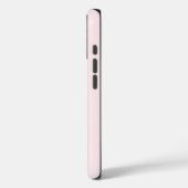Monogram Pastel Roze Minimalistische Goud Zwarte E Case-Mate iPhone Case (Achterkant / Links)