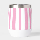 Monogram Pastel Roze Witte Cabana Strepen (Achterkant)