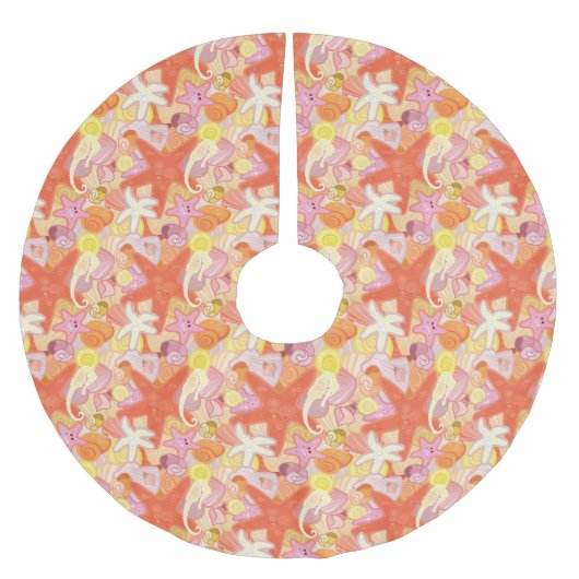 Monogram Pastel Zee creatinineklaring Kerstboom Rok (Voorkant)