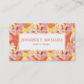 Monogram Pastel Zee creatinineklaring Visitekaartje (Voorkant)