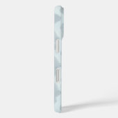 Monogram pastelgolven strepen blauw blauwgroen gri Case-Mate iPhone case (Achterkant / Rechts)