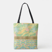 Monogram Pastels Paint Splatter Tote Bag (Achterkant)
