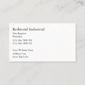 Monogram patriottische Visitekaartjes (Achterkant)