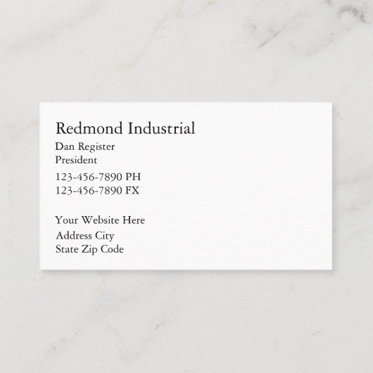 Monogram patriottische Visitekaartjes (Achterkant)