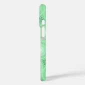 Monogram patroon groene cirkels Case-Mate iPhone case (Achterkant / Links)