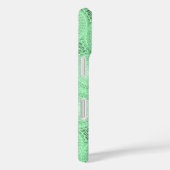 Monogram patroon groene cirkels Case-Mate iPhone case (Achterkant / Rechts)