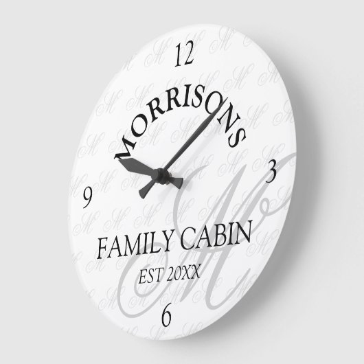 Monogram Patroon  Grote Klok (Hoek)