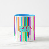 Monogram patroon met cellofaankleuringen mok (Midden)