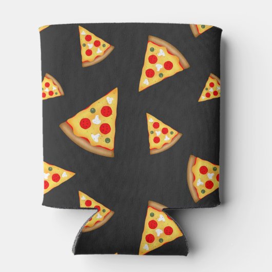 Monogram patroon pizza's blikjeskoeler (Achterkant)