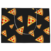 Monogram patroon pizza's groot cadeauzakje (Achterkant)