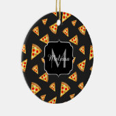 Monogram patroon pizza's keramisch ornament (Rechts)