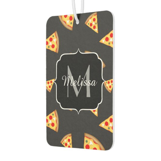 Monogram patroon pizza's luchtverfrisser (Links)
