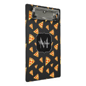 Monogram patroon pizza's mini klembord (Schuin)