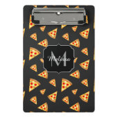 Monogram patroon pizza's mini klembord (Voorkant)