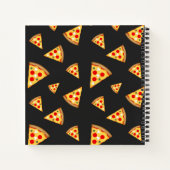 Monogram patroon pizza's notitieboek (Achterkant)