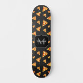 Monogram patroon pizza's persoonlijk skateboard (Voorkant)