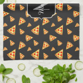 Monogram patroon pizza's theedoek (Gevouwen)