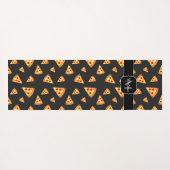 Monogram patroon pizza's yogamat (Achterkant (horizontaal))