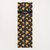 Monogram patroon pizza's yogamat (Achterkant)