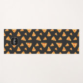 Monogram patroon pizza's yogamat (Voorkant (horizontaal))