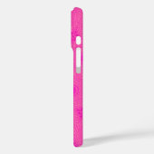 Monogram patroon van hete roze cirkels Case-Mate iPhone case (Achterkant / Links)
