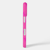 Monogram patroon van hete roze cirkels Case-Mate iPhone case (Achterkant / Rechts)