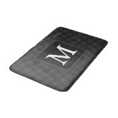 Monogram patroon van koolcirkels badmat (Gekanteld)