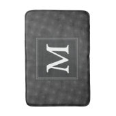 Monogram patroon van koolcirkels badmat (Voorkant Verticaal)