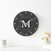 Monogram patroon van koolcirkels grote klok (Huis)