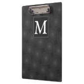 Monogram patroon van koolcirkels klembord (Links)