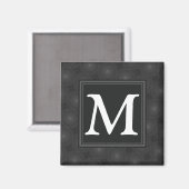 Monogram patroon van koolcirkels magneet (Voorkant / Achterkant)