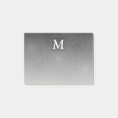 Monogram patroon van koolcirkels post-it® notes (Voorkant)