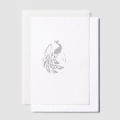 Monogram Pauw  Vellum Uitnodigingen (Offset)