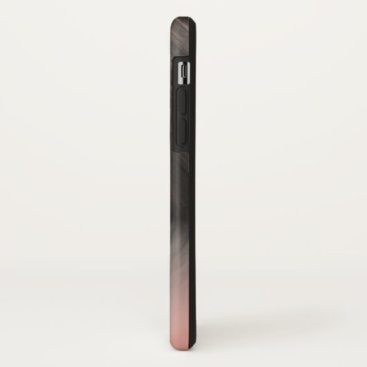 Monogram Peach Overlay Enkelvoudige foto Case-Mate iPhone Case (Achterkant/links)