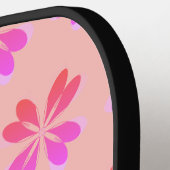 Monogram Peach Roze Retro Pickleball Paddle (Links Detail)