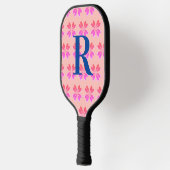 Monogram Peach Roze Retro Pickleball Paddle (Links)