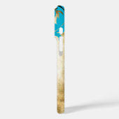 Monogram Peacock Birdcage Damask iPhone Case-Mate iPhone Case (Achterkant / Links)