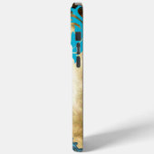 Monogram Peacock Chandelier Damask Case-Mate iPhone Case (Achterkant / Links)