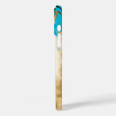 Monogram  Peacock Chandelier Damask Case-Mate iPhone Case (Achterkant / Links)