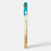 Monogram Peacock Chandelier Damask Case-Mate iPhone Case (Achterkant / Links)