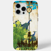 Monogram  Peacock Chandelier Damask iPhone Case-Mate iPhone Case (Achterkant)