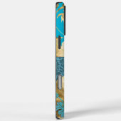 Monogram Peacock Chandelier Damask iPhone Case-Mate iPhone Case (Achterkant / Rechts)