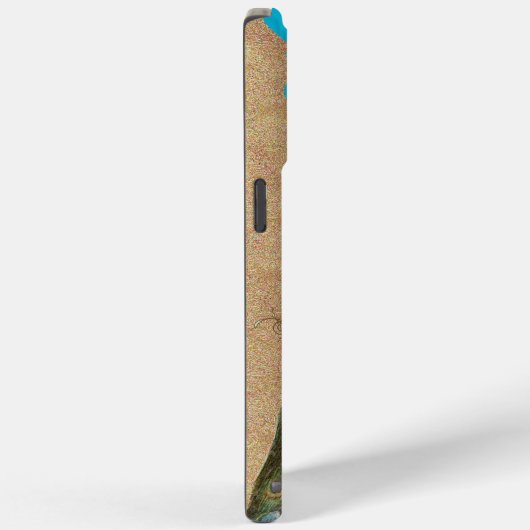 Monogram  Peacock Chandelier Damask iPhone Case-Mate iPhone Case (Achterkant / Rechts)