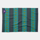 Monogram Peacock Diamond Theedoek (Horizontaal)