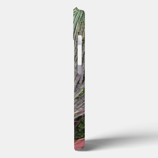 Monogram Peacock Feather Blackberry Bold Case (Achterkant / Links)