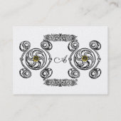 MONOGRAM Pearlr TAROT BLACK WHITE CELTIC DRAWING Visitekaartje (Achterkant)