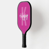 Monogram Penseel Script Roze Pickleball Paddle (Links)