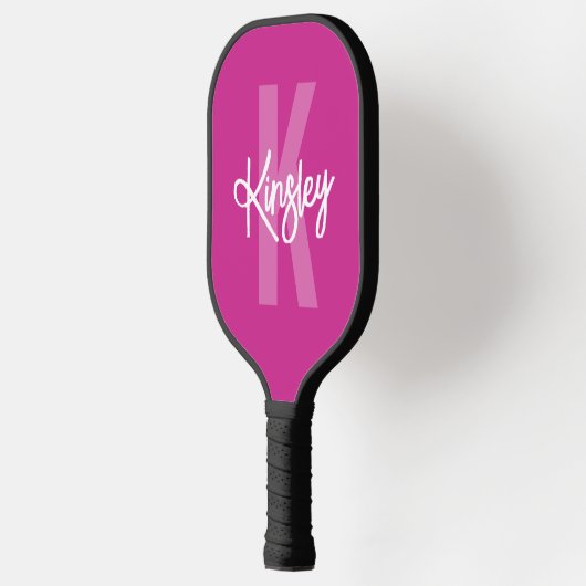 Monogram Penseel Script Roze Pickleball Paddle (Links)