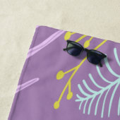 Monogram penseelscript | Tropische keukenhanddoek Strandlaken (In situ)